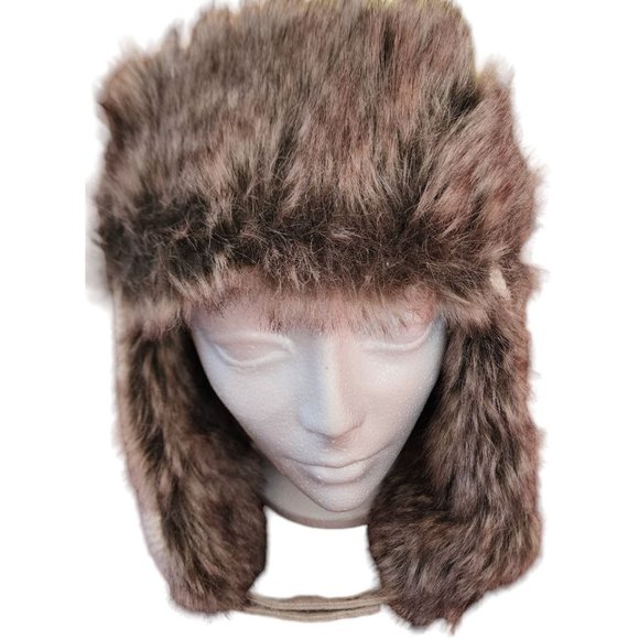 BDG Winter Hat One Size Unisex Ski Hat Faux Fur Aviator style - Picture 1 of 6